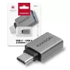Axagon RUCM-AFA adapter USB-C (V) -> USB-A (M), USB 3.2 Gen 2, 3A, ALU