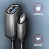 Axagon RUCM-AFAC kabelio adapteris USB-C (V) -> USB-A (M), 20cm, USB 3.2 Gen 1, 3A, ALU