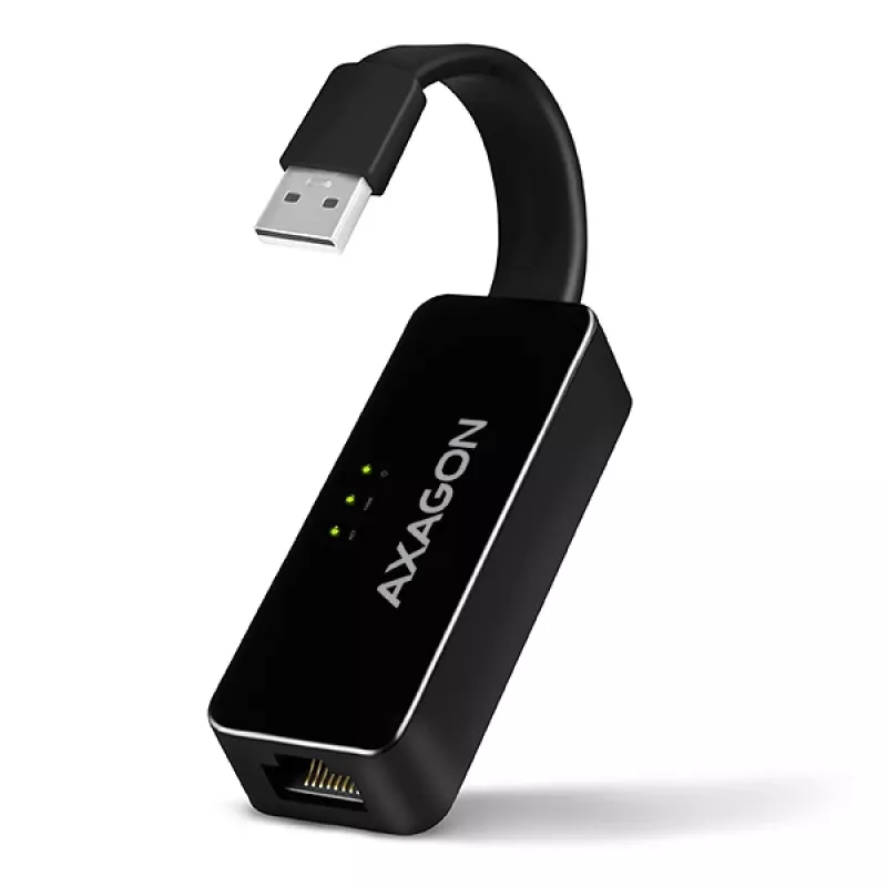 AXAGON ADE-XR USB 2.0 Type-A Fast Ethernet 10/100 adapteris, juodas, 0,023 kg