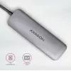 „Axagon HMC-HCR3A“ 3x USB-A + HDMI + SD / microSD USB-C 3.2 Gen 1 šakotuvas, 20 cm, laidinis USB 3.2 Gen 1 (3.1 Gen 1) Type-C, pilkas