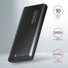 Axagon EEM2-SB2 Išorinis USB-C 3.2 Gen 2 metalinis dėklas M.2 NVMe ir SATA SSD diskams. Be varžtų
