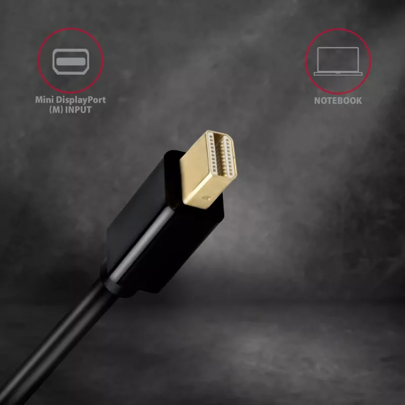 Axagon RVDM-HI14C2 Mini DisplayPort į HDMI adapterio kabelis 4K 30Hz 1,8m