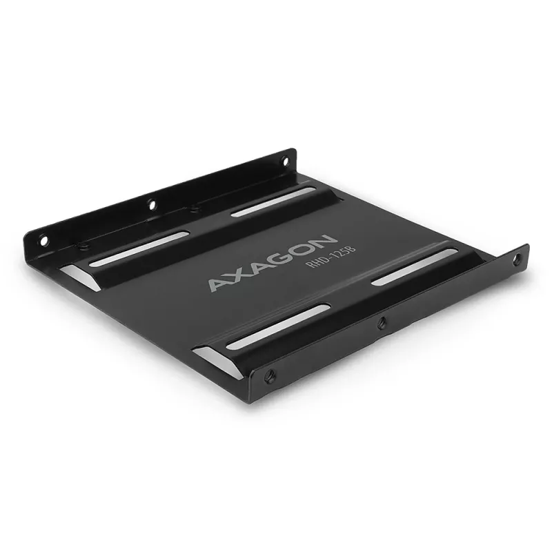 Axagon RHD-125B tvirtinimo rėmas 1x 2.5 colio diskui į 3.5 colio lizdą - juodas metalinis