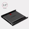 Axagon RHD-125B tvirtinimo rėmas 1x 2.5 colio diskui į 3.5 colio lizdą - juodas metalinis