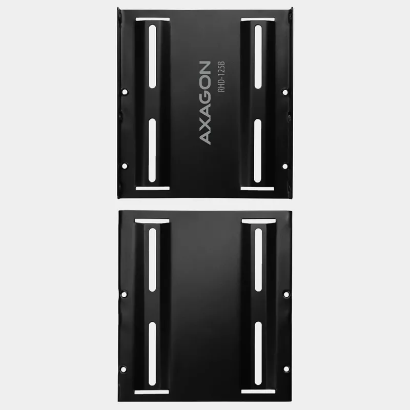 Axagon RHD-125B tvirtinimo rėmas 1x 2.5 colio diskui į 3.5 colio lizdą - juodas metalinis