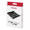 Axagon RHD-125B tvirtinimo rėmas 1x 2.5 colio diskui į 3.5 colio lizdą - juodas metalinis