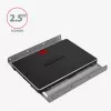 Axagon RHD-125S laikiklis 1x 2,5 colio HDD/SSD į 3,5 colio nišą, metalinis, pilkas