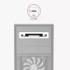 Axagon RHD-125S laikiklis 1x 2,5 colio HDD/SSD į 3,5 colio nišą, metalinis, pilkas