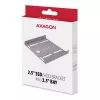 Axagon RHD-125S laikiklis 1x 2,5 colio HDD/SSD į 3,5 colio nišą, metalinis, pilkas