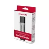 Axagon CRE-DAC USB-C+ USB-A 5 Gbps MINI 2 lizdų ir LUN SD/microSD kortelių skaitytuvas USB 3.0 Type-A/Type-C Pilka