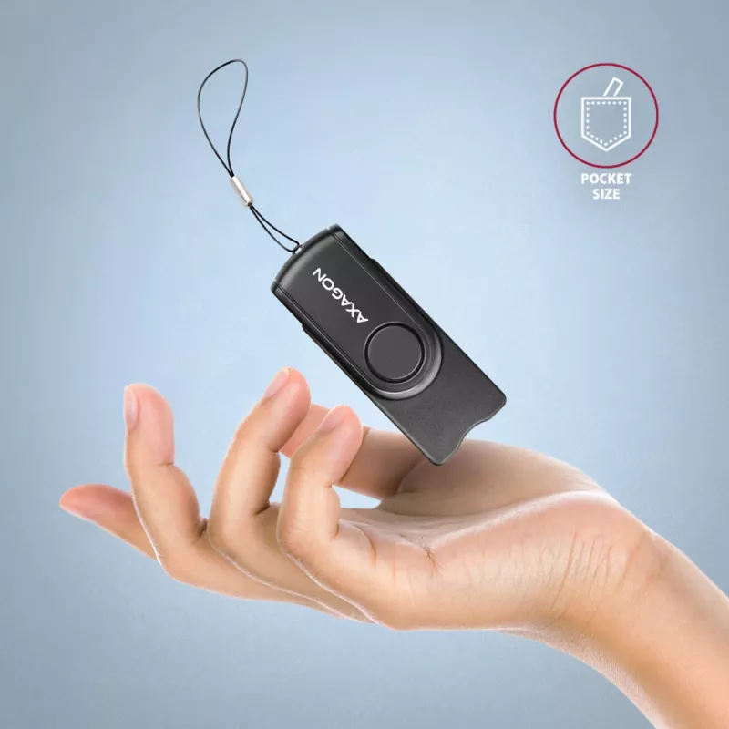Axagon CRE-SMP2A USB Smart card & SD/microSD/SIM PocketReader kortelių skaitytuvas, vidaus, USB Type-A/USB Type-C, juoda