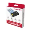 Axagon CRE-SMP2A USB Smart card & SD/microSD/SIM PocketReader kortelių skaitytuvas, vidaus, USB Type-A/USB Type-C, juoda