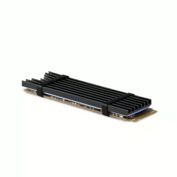 Axagon CLR-M2L3 Passyvus aliumininis aušinimo radiatorius visiems M.2 SSD, dydis 2280, aukštis 3 mm