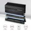 Axagon CLR-M2XL pasyvus aliuminio radiatorius vienpusiams ir dvipusiams M.2 SSD diskams, dydis 2280, aukštis 36 mm