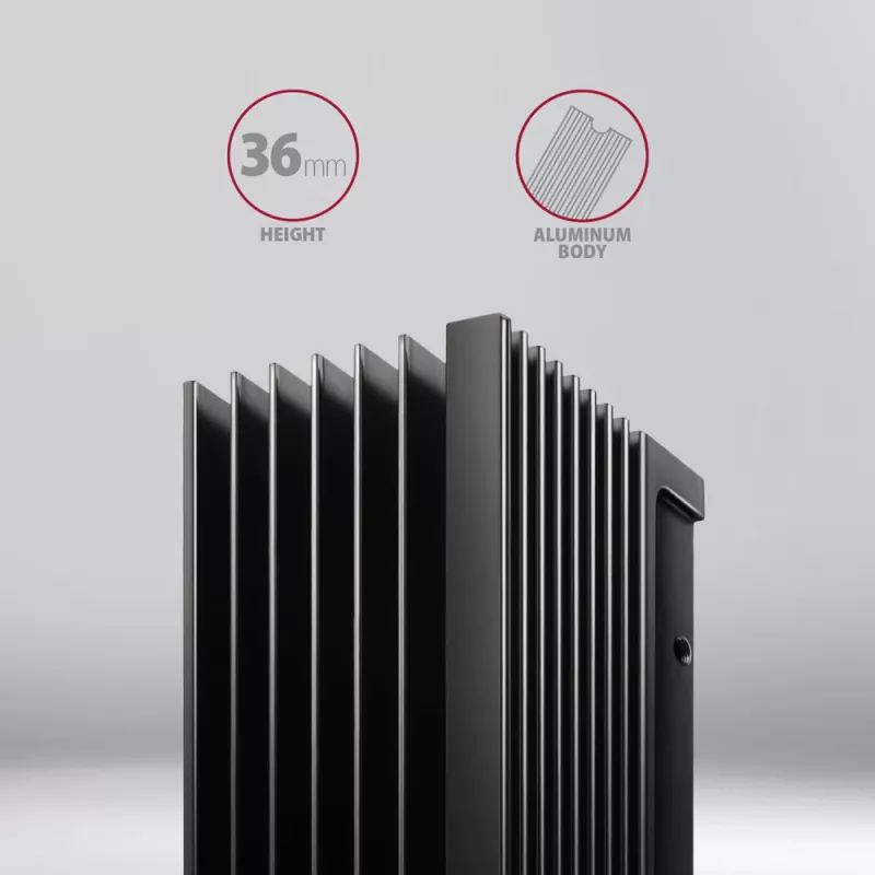 Axagon CLR-M2XL pasyvus aliuminio radiatorius vienpusiams ir dvipusiams M.2 SSD diskams, dydis 2280, aukštis 36 mm