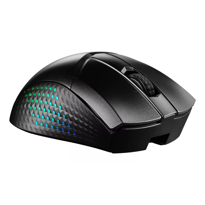 MSI CLUTCH GM51 LIGHTWEIGHT WIRELESS pelė žaidimams Dešinei rankai RF + Bluetooth + USB Type-C Optinė 26000 DPI