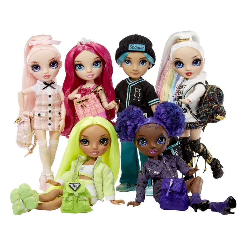 Rainbow High Junior High Doll Series 2- Krystal, mados lėlė, moteriška, 6 m., berniukui/mergaitei, 230 mm, įvairiaspalvė