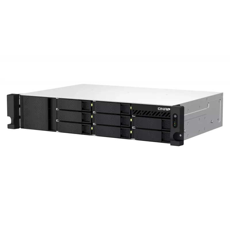 QNAP TS-864EU-RP-8G NAS / saugojimo serveris, stelažinis (2U), Intel® Celeron® N5095, 8 GB DDR4, 0 TB, QNAP Turbo System, juodos spalvos