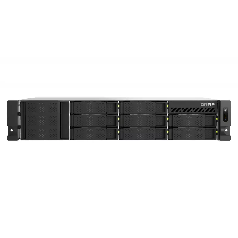 QNAP TS-855EU-RP NAS stelažas (2U) Intel Atom® C5125 8 GB DDR4 0 TB QuTS hero juoda