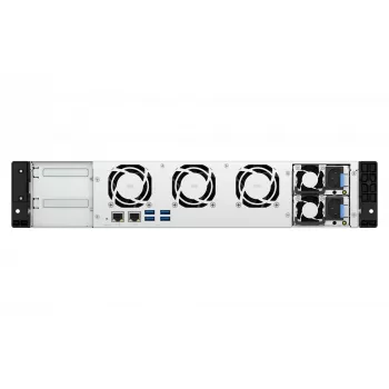 QNAP TS-855EU-RP NAS stelažas (2U) Intel Atom® C5125 8 GB DDR4 0 TB QuTS hero juoda