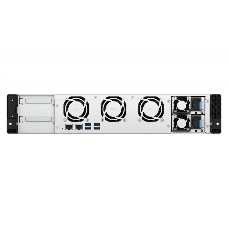 QNAP TS-855EU-RP NAS stelažas (2U) Intel Atom® C5125 8 GB DDR4 0 TB QuTS hero juoda