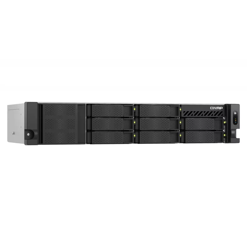 QNAP TS-855EU-RP NAS stelažas (2U) Intel Atom® C5125 8 GB DDR4 0 TB QuTS hero juoda
