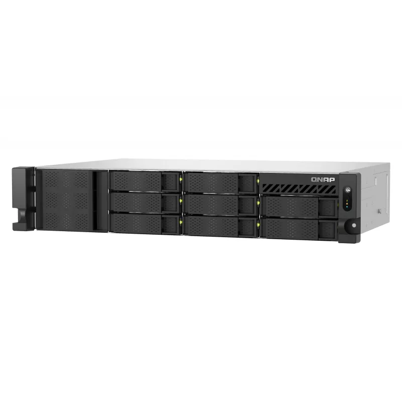 QNAP TS-855EU-RP NAS stelažas (2U) Intel Atom® C5125 8 GB DDR4 0 TB QuTS hero juoda