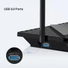 TP-Link Archer AX5400 Multi-Gigabit WiFi 6 maršrutizatorius, Wi-Fi 6 (802.11ax), Dviejų juostų (2,4 GHz / 5 GHz), Ethernet LAN, Juodas, Stalinis / ant stiebo maršrutizatorius