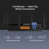 TP-Link Archer AX5400 Multi-Gigabit WiFi 6 maršrutizatorius, Wi-Fi 6 (802.11ax), Dviejų juostų (2,4 GHz / 5 GHz), Ethernet LAN, Juodas, Stalinis / ant stiebo maršrutizatorius