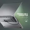 Docking stotelė Axagon HMC-4KX3 USB-C 5Gbps šakotuvas, 3x USB-A, 2x HDMI, DP, RJ-45, SD/microSD, garsas, PD 100W, kabelis 40cm