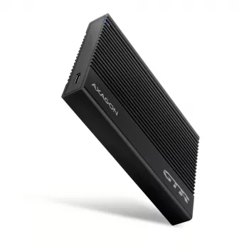 Išorinis HDD/SSD dėklas Axagon EE25-GTR USB-C 3.2 Gen 2 Juodas 2,5 colio