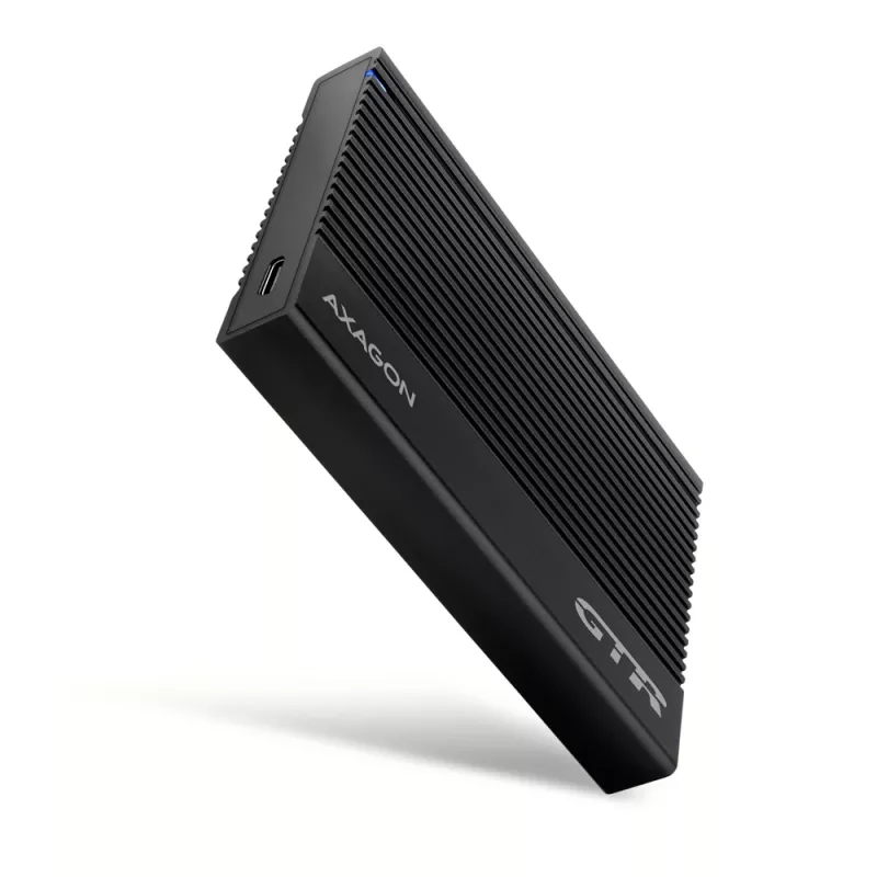Išorinis HDD/SSD dėklas Axagon EE25-GTR USB-C 3.2 Gen 2 Juodas 2,5 colio