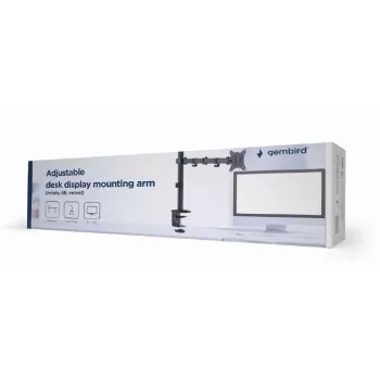 Monitorio laikiklio spaustukas GEMBIRD MA-D1-01 17–32 colių ekranams, VESA 75×75–100×100, iki 9 kg, juodas