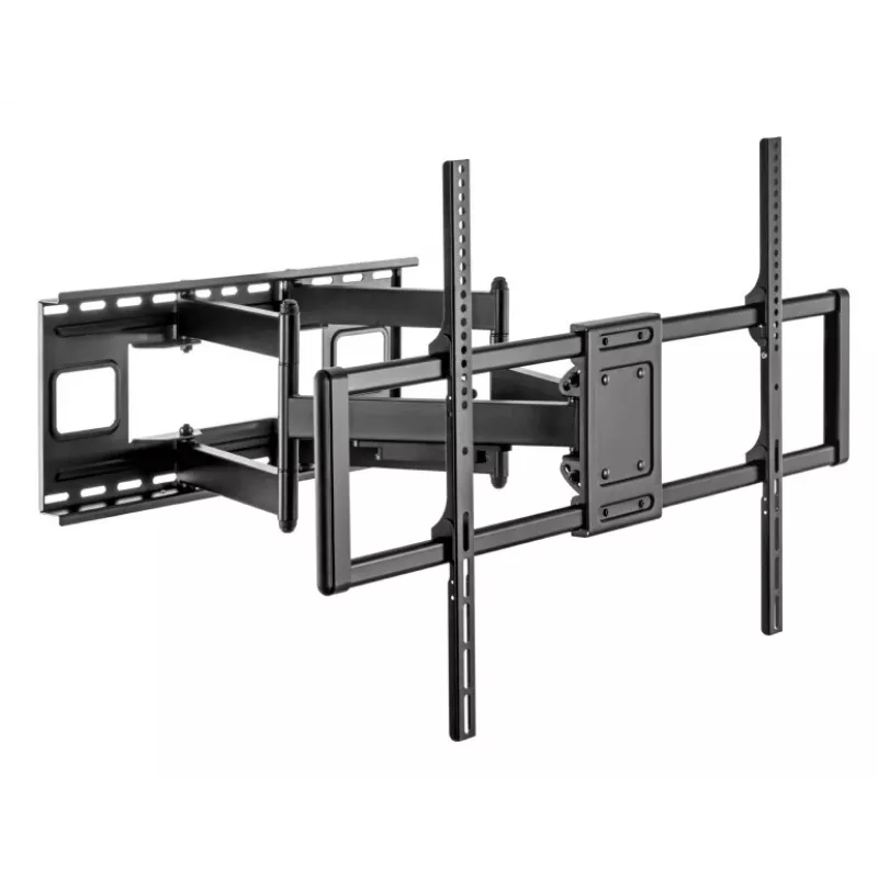 Stalinis monitoriaus laikiklis Gembird MA-D3-01, 1 svirties stalinis laikiklis, VESA 75x75–100x100, iki 7 kg, 17–27 colių ekranams, juodas