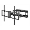 Stalinis monitoriaus laikiklis Gembird MA-D3-01, 1 svirties stalinis laikiklis, VESA 75x75–100x100, iki 7 kg, 17–27 colių ekranams, juodas