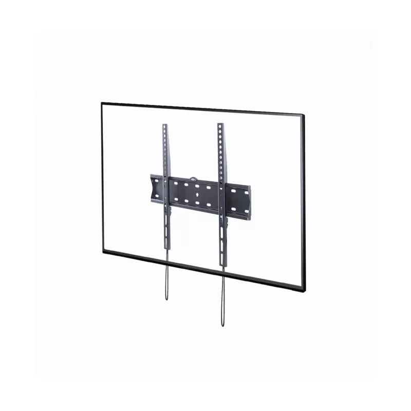 TV laikiklis Gembird WM-55F-02 juodas, 32–55 colių ekranams, maks. apkrova 40 kg, VESA 200x200–400x400, plonas 2,5 cm