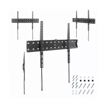 TV laikiklis Gembird WM-70F-01 juodas, 37–70 colių televizoriams, 40 kg, VESA 200x200–600x400, 2,5 cm plonas