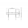 TV laikiklis Gembird WM-70F-01 juodas, 37–70 colių televizoriams, 40 kg, VESA 200x200–600x400, 2,5 cm plonas