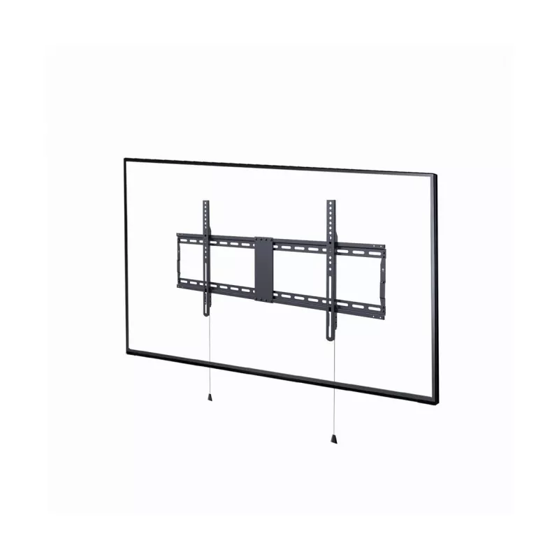 Sieninis televizoriaus laikiklis Gembird WM-90F-01 43–90 colių ekranams, maks. VESA 800x400, 70 kg keliamoji galia, juodas