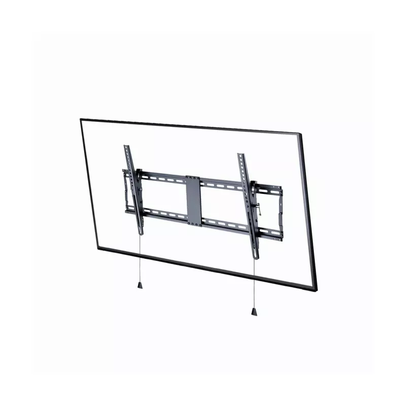 TV sieninis laikiklis Gembird WM-90T-01 43–90 colių ekranams, VESA 200x200–800x400, pakreipimas -12°–3°, 70 kg talpa, juodas