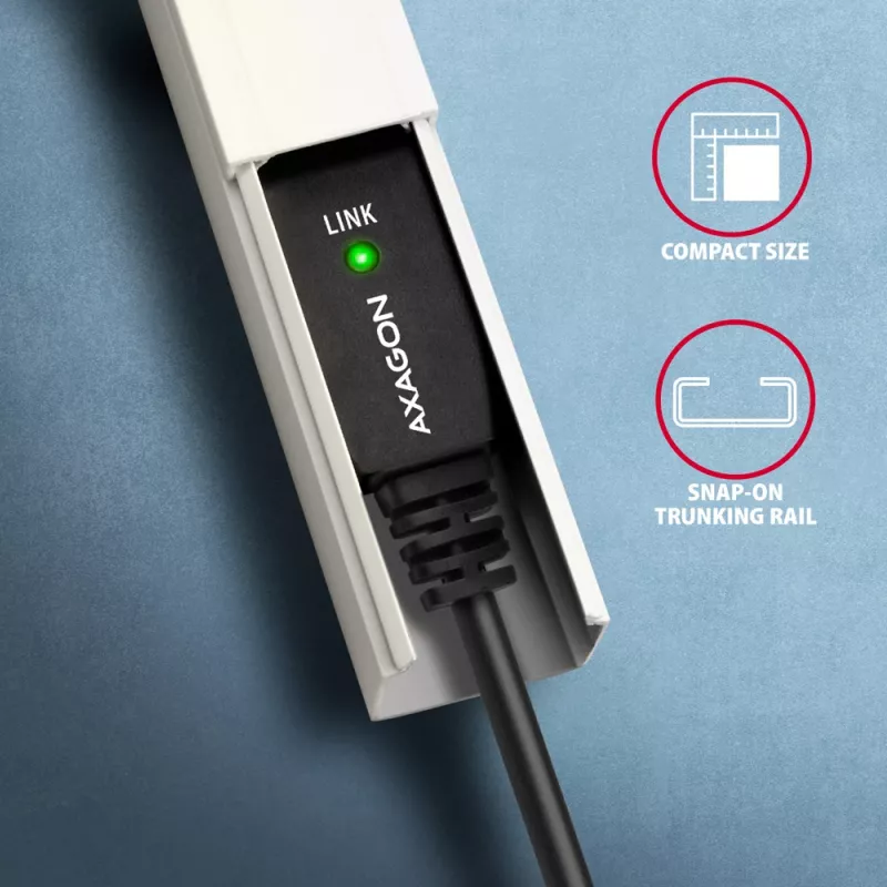 Axagon ADR-220B USB 2.0 A-M -> B-M aktyvus jungiamasis / kartotuvas kabelis 20 m