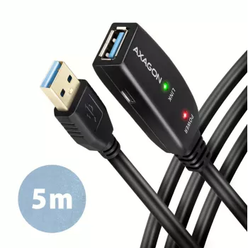 Axagon ADR-305 USB 3.2 Gen 1 A-M -> A-F aktyvus prailginimo kartotuvas 5 m