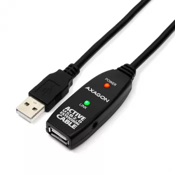 Axagon ADR-205 USB 2.0 A-M -> A-F aktyvus prailginimo / kartotuvo laidas 5 m
