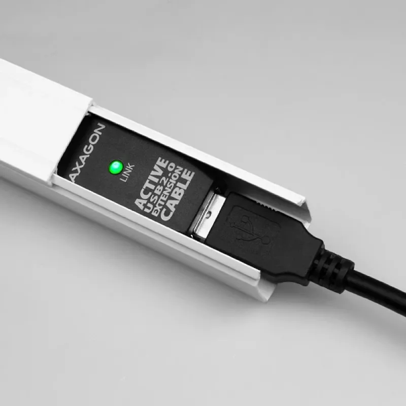 Axagon ADR-205 USB 2.0 A-M -> A-F aktyvus prailginimo / kartotuvo laidas 5 m