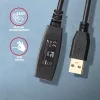 Axagon ADR-220 USB 2.0 A-M -> A-F aktyvusis ilginimo kartotuvo kabelis 20 m