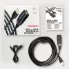 Axagon ADR-220 USB 2.0 A-M -> A-F aktyvusis ilginimo kartotuvo kabelis 20 m