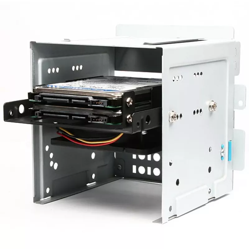Axagon RHD-225 METAL laikiklis 2x 2,5 colio HDD/SSD į 3,5 colio nišą, ventiliatoriaus vieta