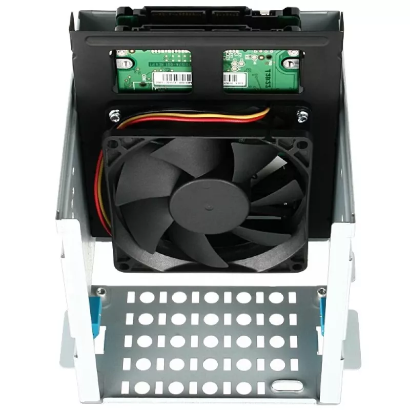 Axagon RHD-225 METAL laikiklis 2x 2,5 colio HDD/SSD į 3,5 colio nišą, ventiliatoriaus vieta