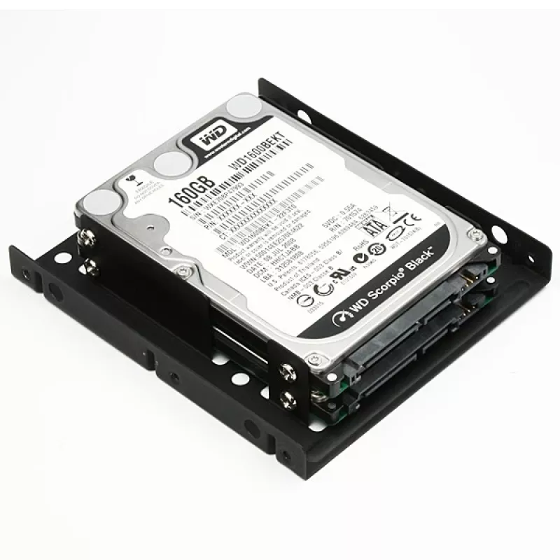 Axagon RHD-225 METAL laikiklis 2x 2,5 colio HDD/SSD į 3,5 colio nišą, ventiliatoriaus vieta