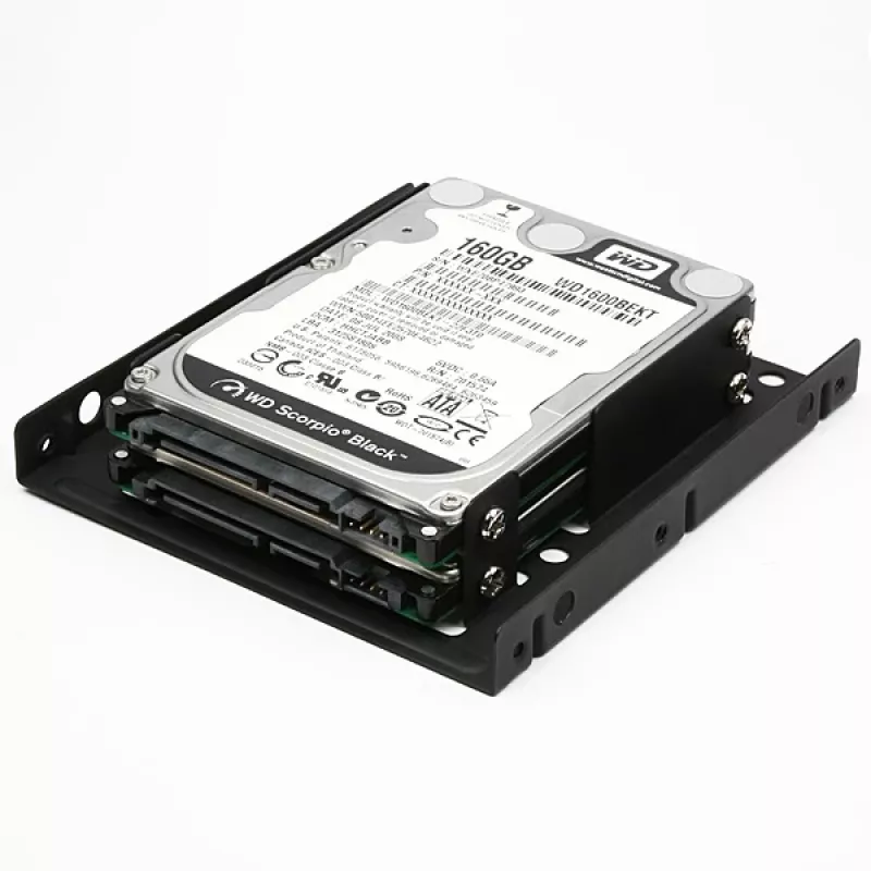 Axagon RHD-225 METAL laikiklis 2x 2,5 colio HDD/SSD į 3,5 colio nišą, ventiliatoriaus vieta